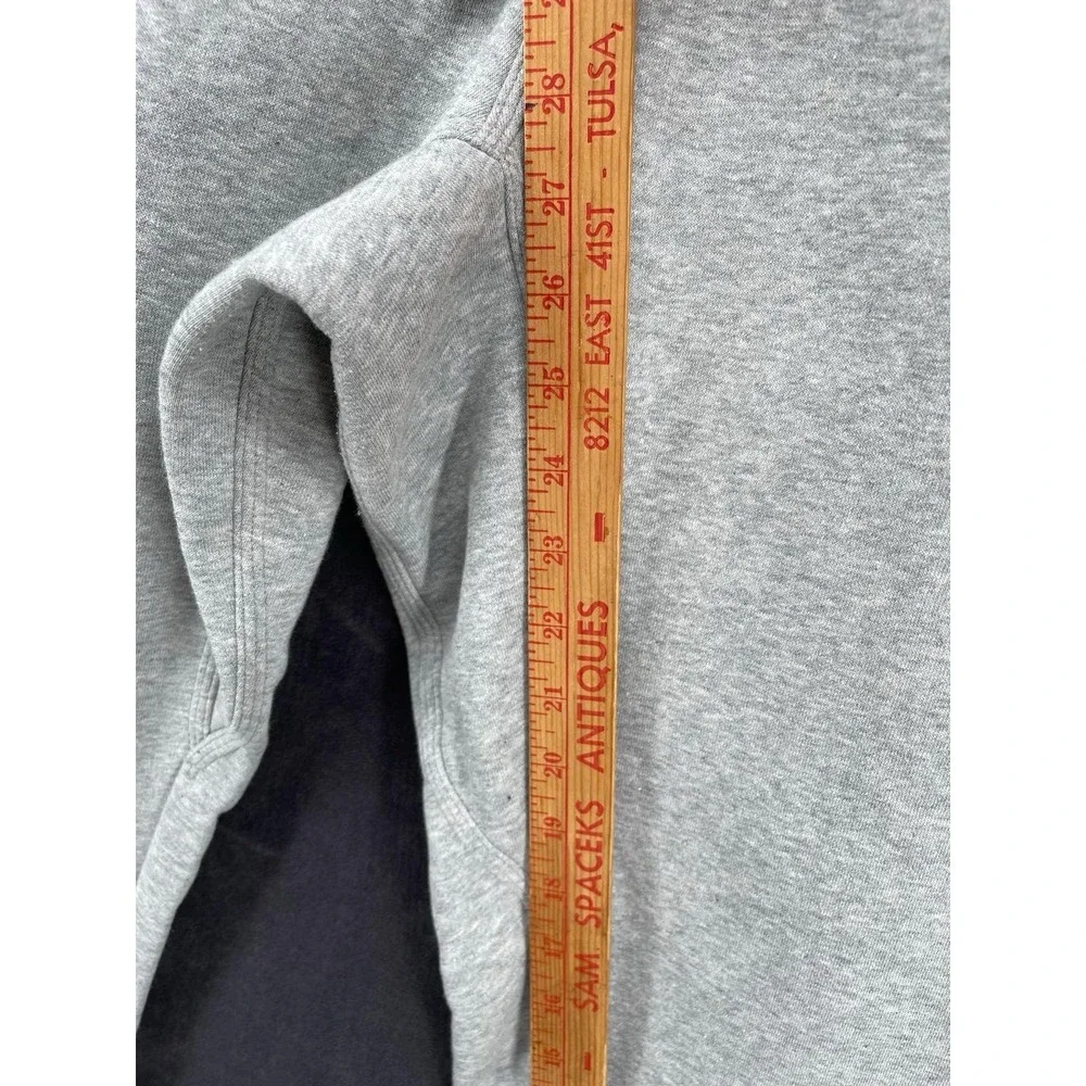 Nike Men's Gray Fleece Jogger Sweatpants Size‎ M Tapered Swoosh Logo